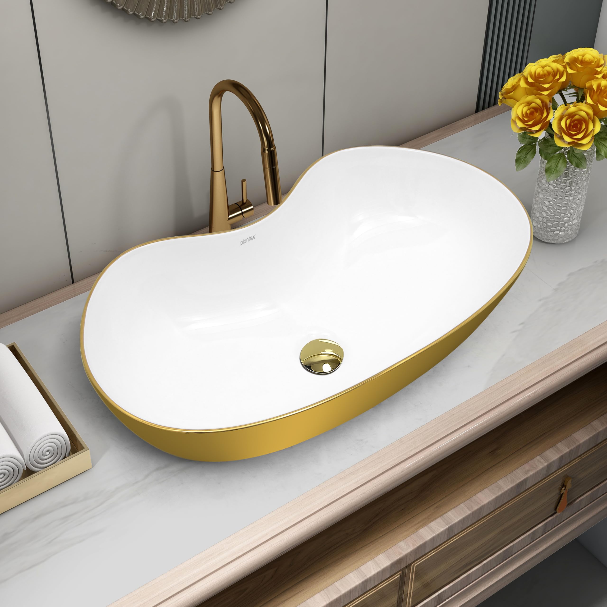 Plantex Ceramic Basin - Modern Bathroom Sink -14 Plantex Ceramic Basin - Modern Bathroom Sink -14