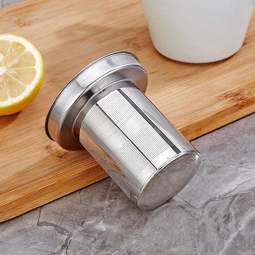 Miniatura 6 de SANQIAHOME Tetera de estilo antiguo del acero inoxidable 67.6 fl oz, con infusor, hervidor de ebullición espesado, manija de elevación, oro