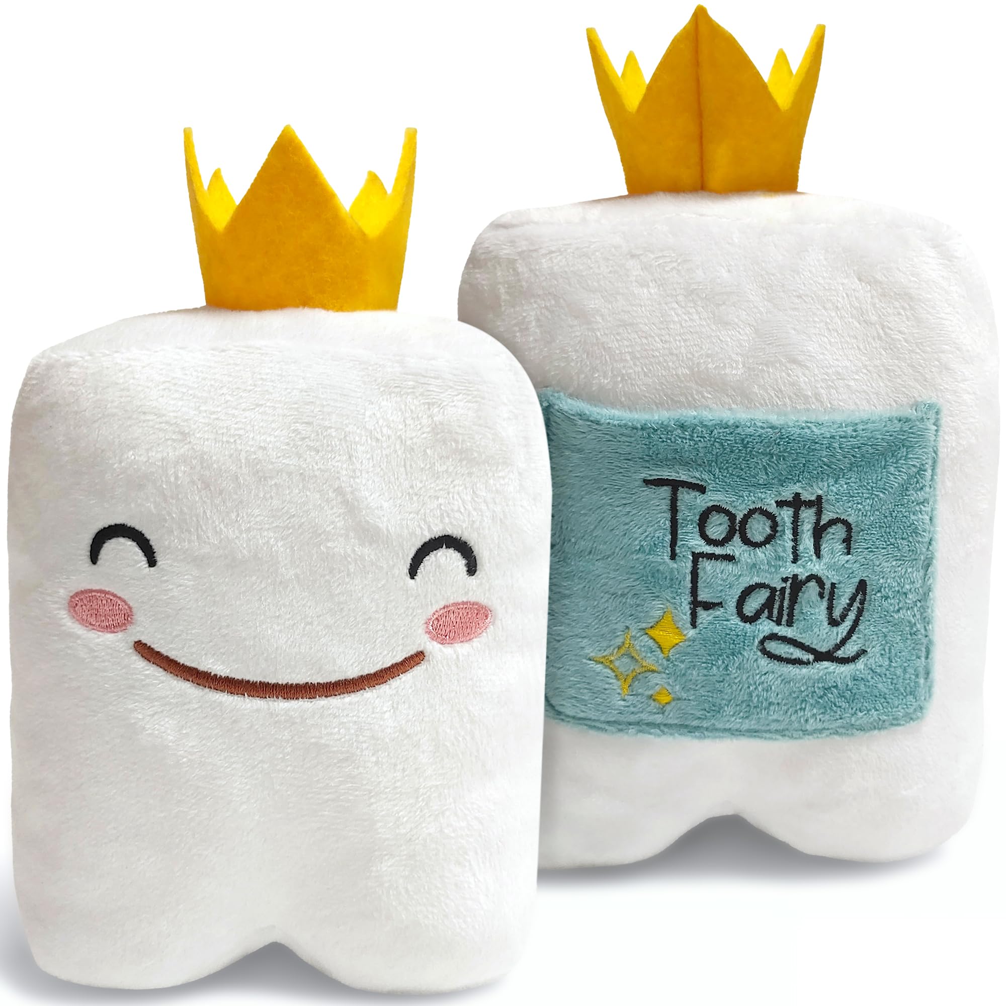 Cairn Tooth Fairy Pillow for Boys and Girls - Soft Plush Tooth Fairy Box Alternative with Pocket - Modern Keepsake Gift for Kids Losing Teeth - Squishable Stuffed Animal Co