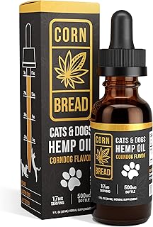Organic Hemp Oil for Dogs and Cats - Pet Hemp Oil Calming Aid with Omega 3 Fatty Acids - for Pain, Anxiety, Hip and Joint Support and Skin Health - 1 Ounce
