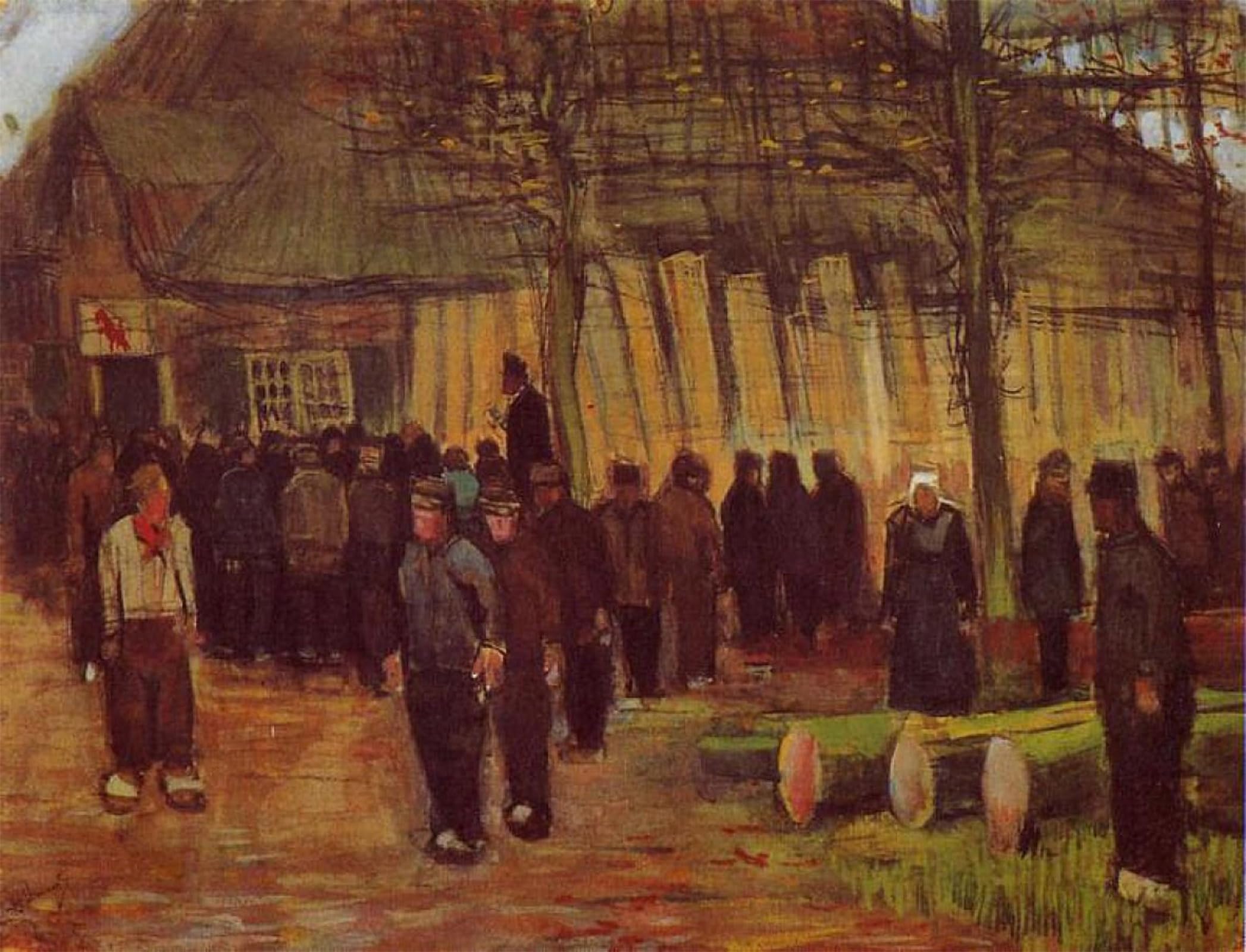 POSTERIIk Vintage Art Print Images Pictures Print the Wood Auction Modern Colour Posters for Office Home Decor 60x90cm