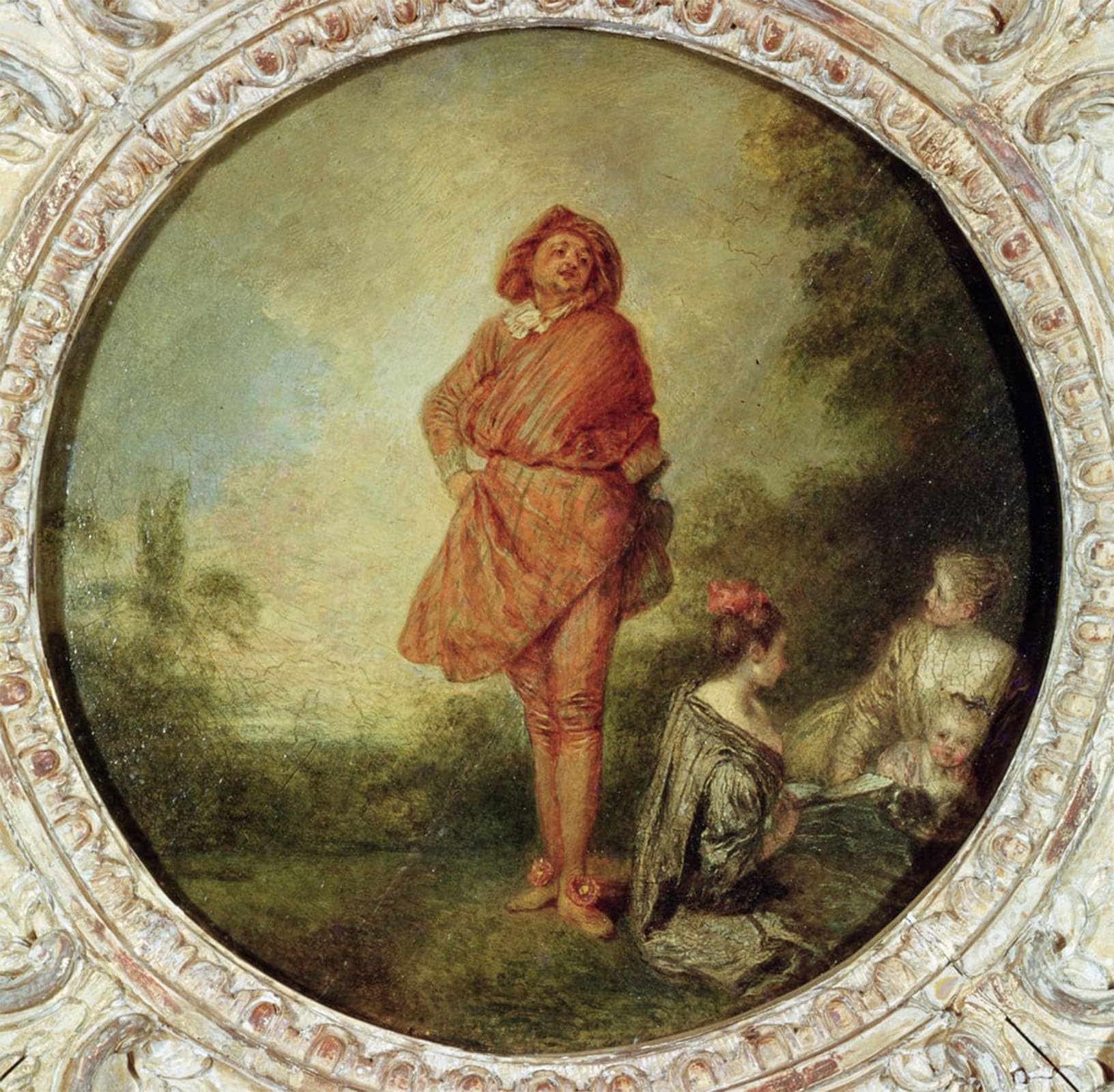 SERENDIPITP Aesthetic Poster Photo Wall Print Retro Picture the Proud Man by Jean Antoine Watteau Modern Wall Artwork for Home Decor 60x90cm