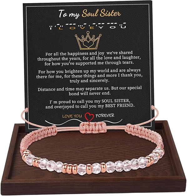 Btysun Morse Code Bracelets for Women Christmas Gift Stocking Stuffers for Teens Pink Braided Bracelets Inspirational Best Friend Birthday Gifts for Her High School Graduation Gifts for Her 2025 Mom Bracelet Jewelry