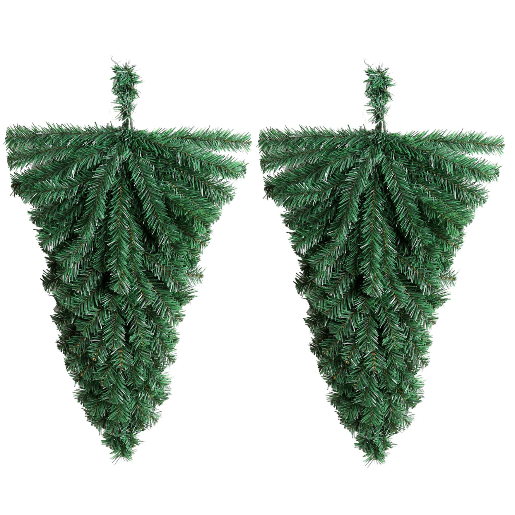 Décoration de Noël artificielle en PVC de 18x10 pouces pour mur et porte