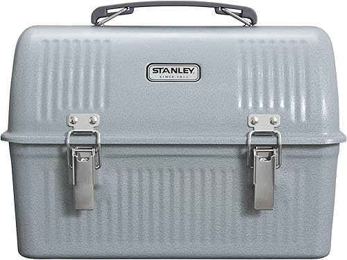 Caja de almuerzo clásica Stanley 10 qt  Caja de almuerzo vintage de metal  Contenedor de comida duradero con asa y cierre  Almacena comida, bebidas,