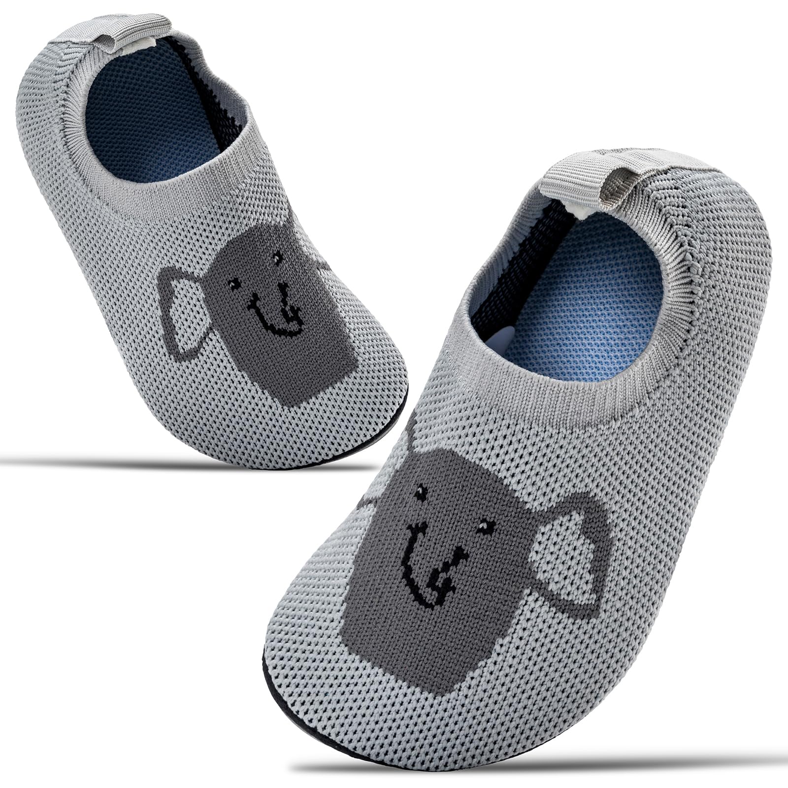 Sosenfer Hausschuhe Kinder Junge und Mädchen, Barfuß Kinderhausschuhe, Rutschfeste & Atmungsaktiv Unisex turnschläppchen