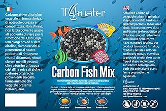 Carbon Fish Mix, Activated Carbon Blend, Chlorine Removal, Antibacterial, pH Regulator (500, Grams)