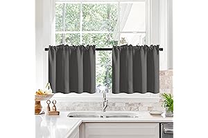 Deconovo Blackout Camper Window Kitchen Curtains Set