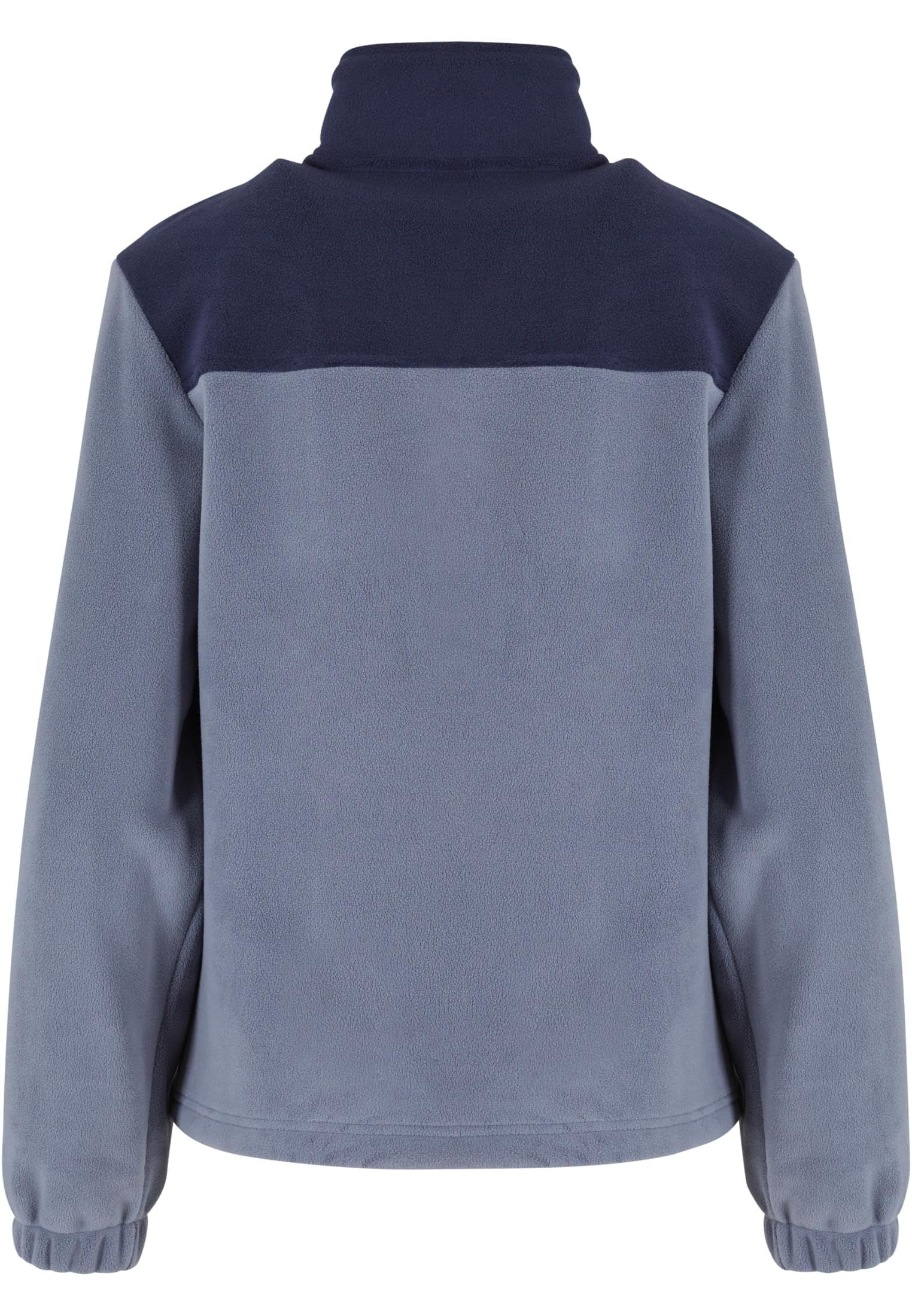 Urban Classics Damska kurtka przej?ciowa, podwójna kurtka polarowa, dwutonowa kurtka polarowa z wysokim ko?nierzem, krój Regular Fit, Navy/Cloudsky, M