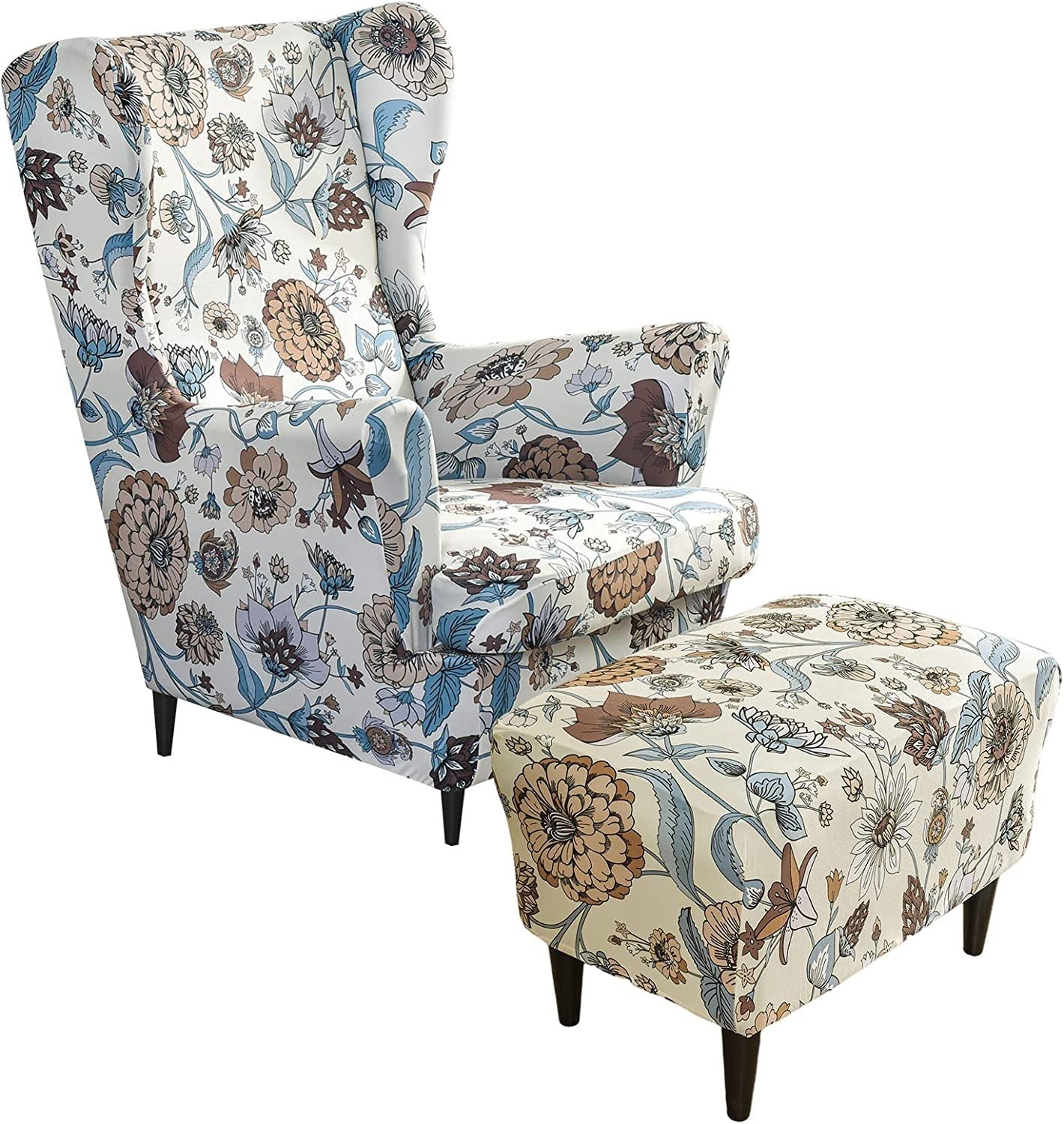 Wingback Stoel Hoes - 2 Delige Jacquard Stoelhoes voor Een Perfecte Wingback Stoel Hoes - 2 Delige Jacquard Stoelhoes voor Een Perfecte