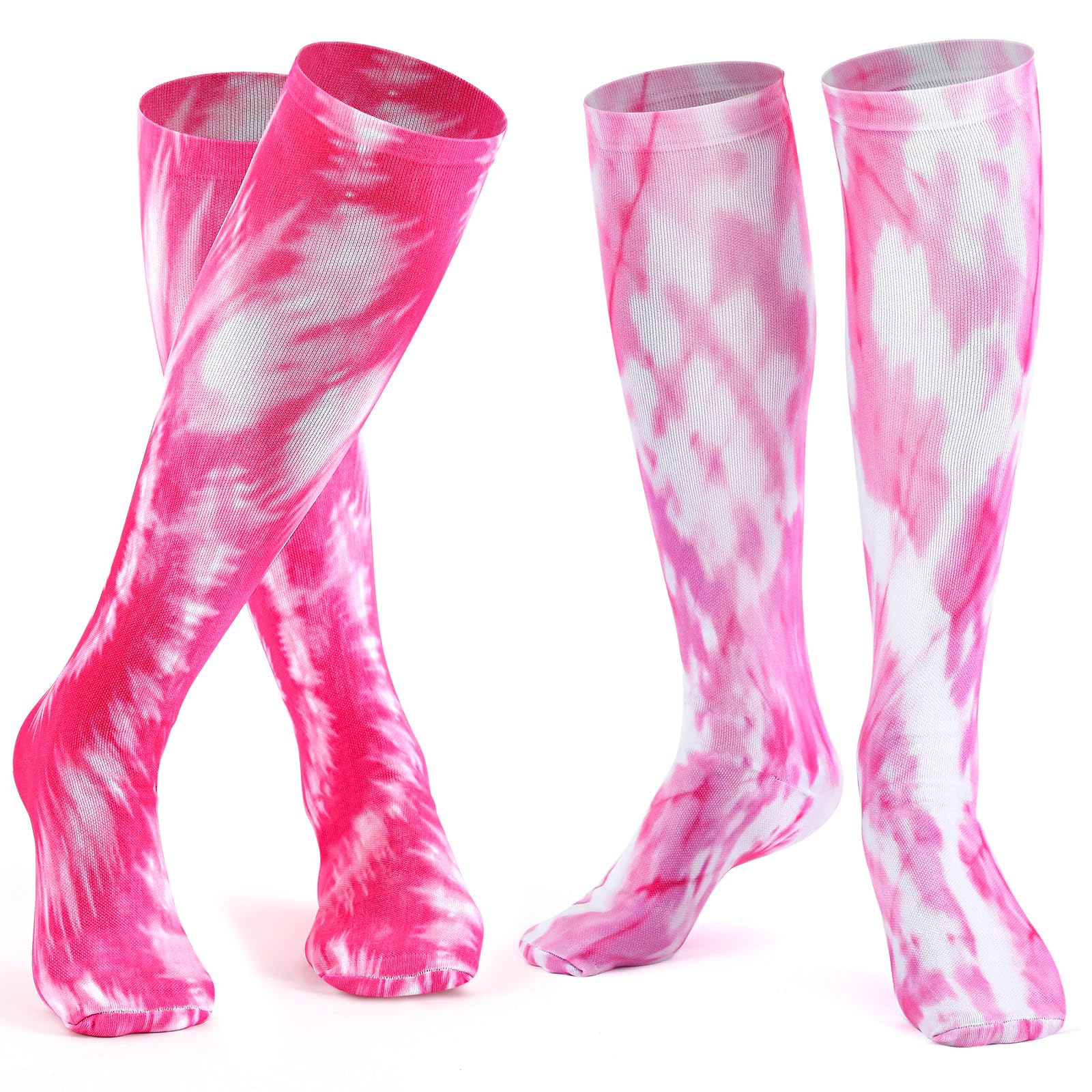 Geyoga 2 Pairs Tie Dye Socks, Soccer Socks Kids