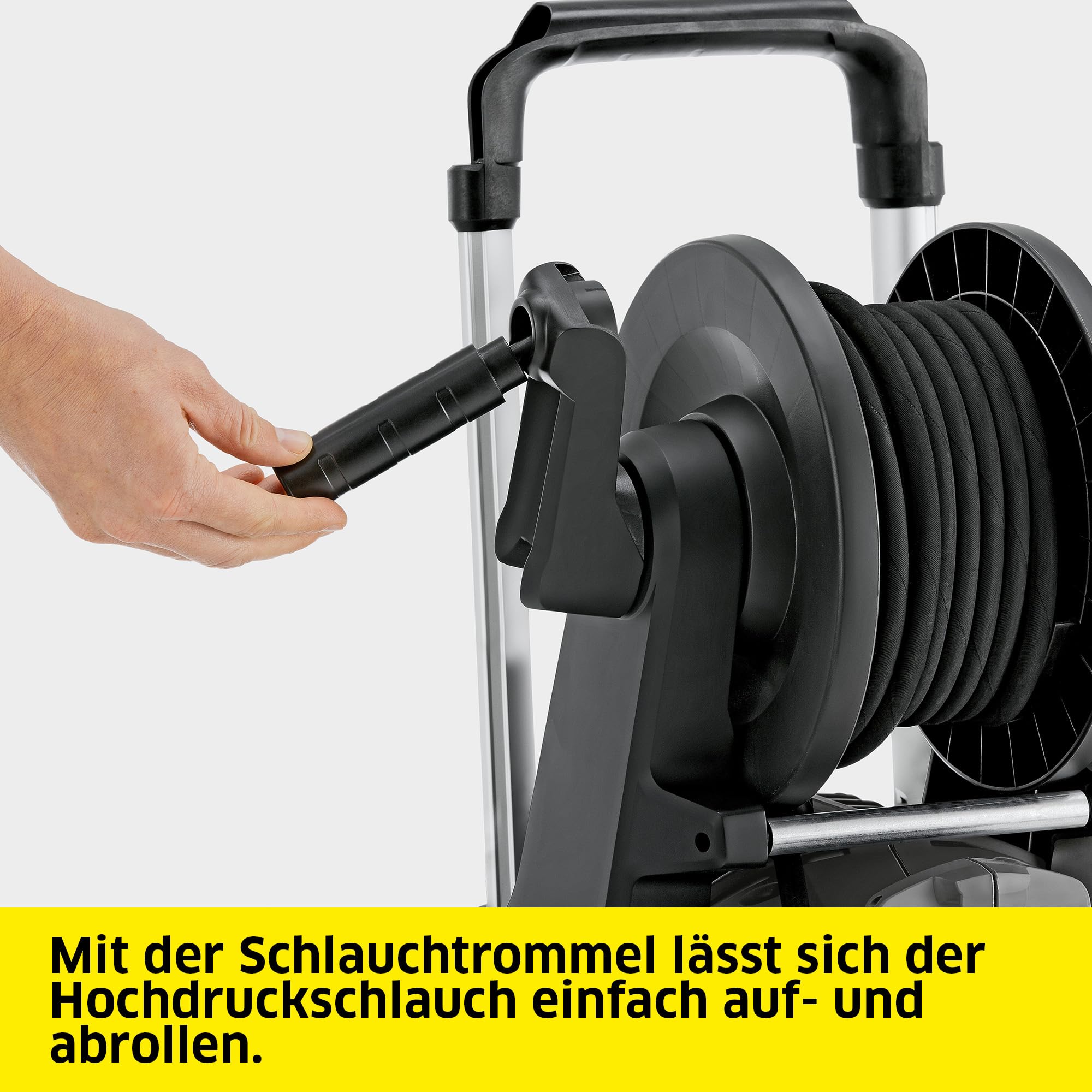 Kärcher Professional Kaltwasser-Hochdruckreiniger HD 6/13 CX Plus, Druck: max. 190 bar, Fördermenge: 590 l/h, Gewicht: 28,3 kg, Schlauch: 10 m, HD-Pistole, Strahlrohr, Dreckfräser, Schlauchtrommel