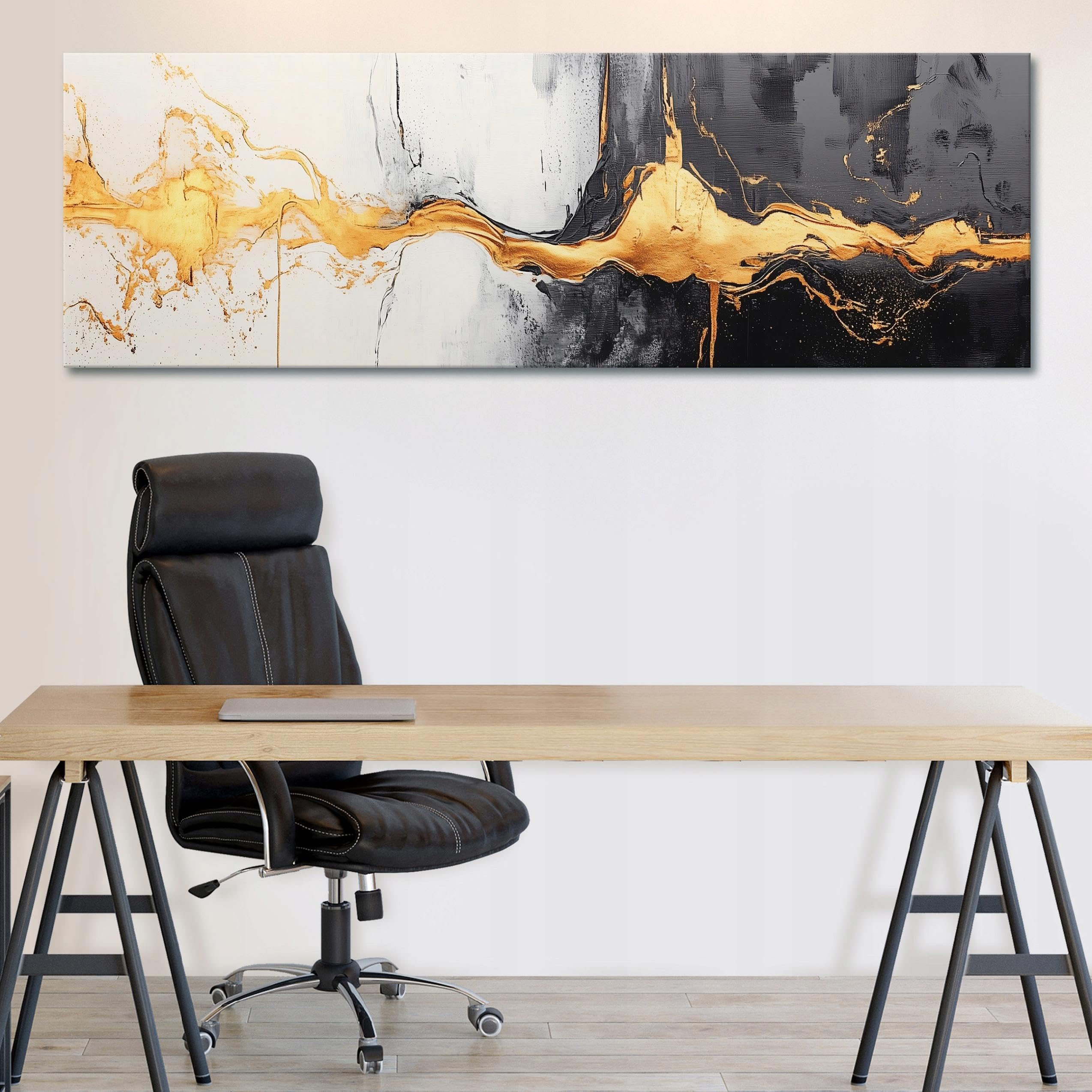 WallArena Leinwand Bilder 145x45 cm