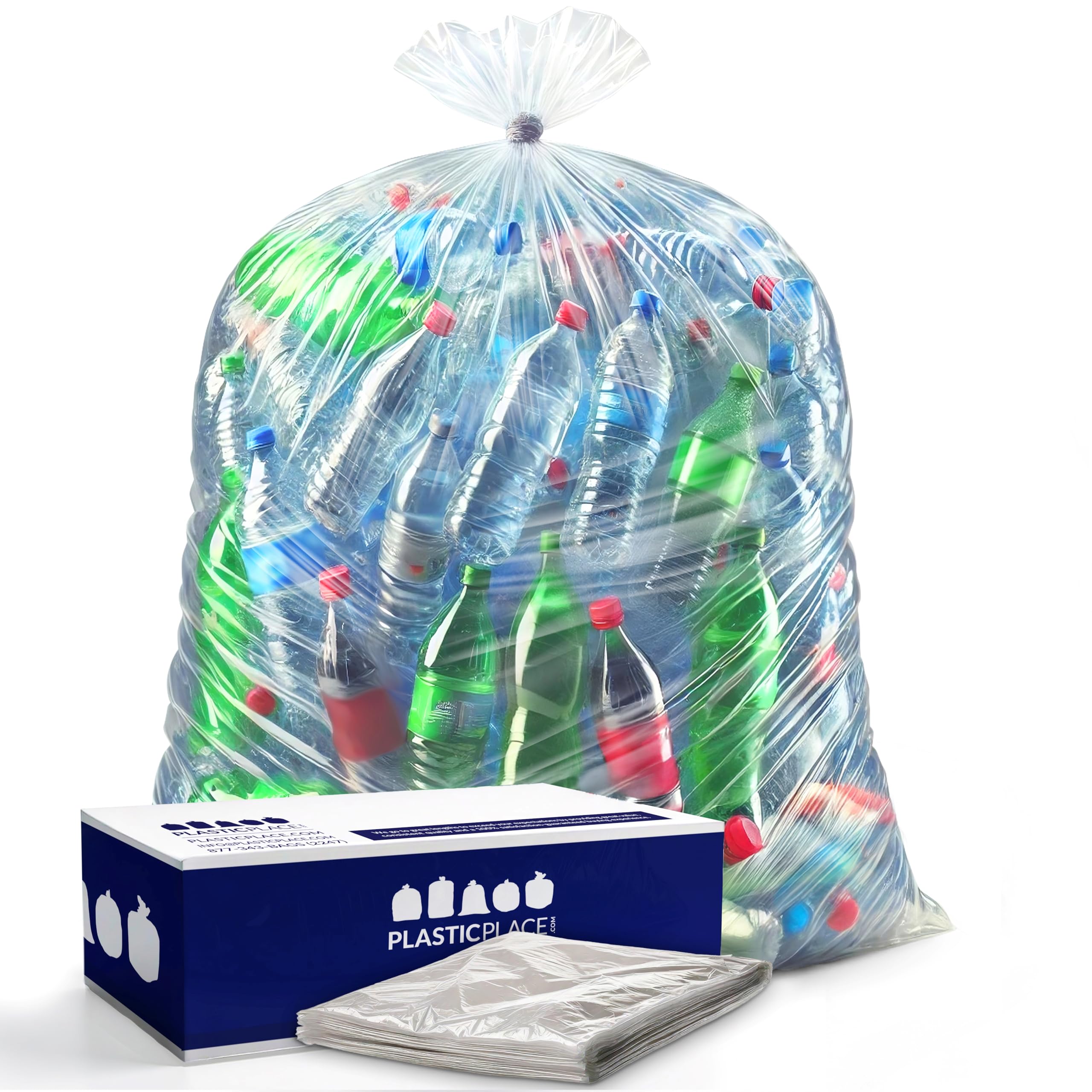 Plasticplace T55200CL Worki na Śmieci, 50 szt.