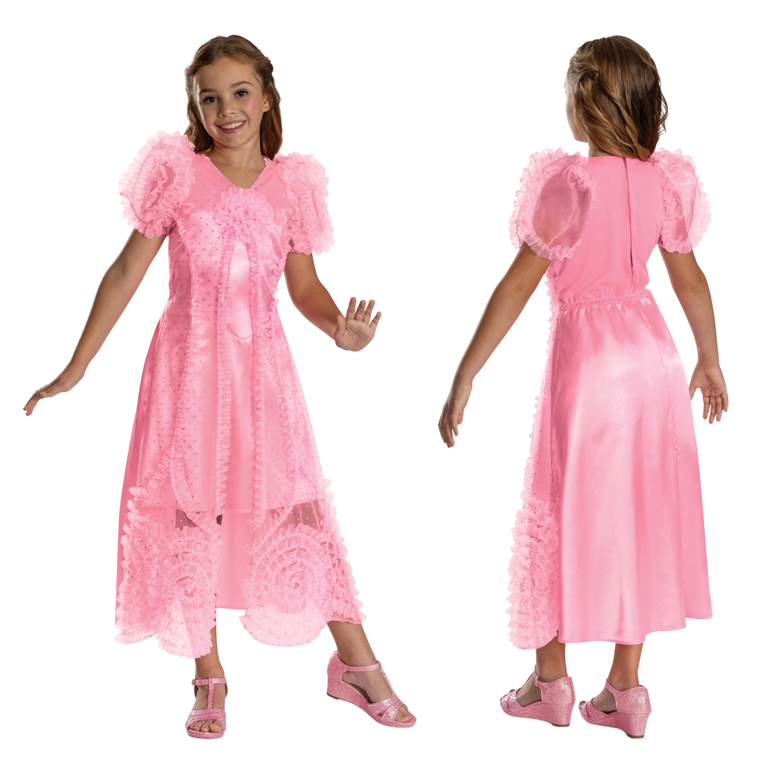 Wicked Glinda 'Popular' Fancy Dress For Girls, 5-6 Years