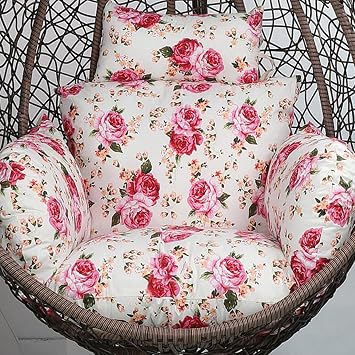 Cushions for Hanging Egg Chair, Swing Egg Chair Cushion, Thick Leisure Hanging Basket Chair Cushion, Can Be Used for Indoor/Outdoor Swing Chair CushionOnly CushionColorB