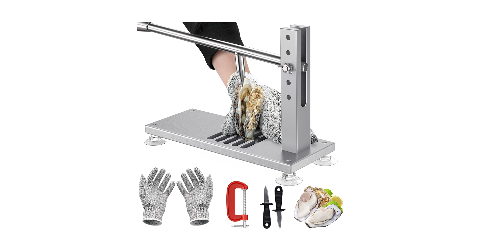 XYj Stainless Steel Oyster Knife Clam Open Shell T... - Grandado