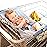Binxy Baby Shopping Cart Hammock - Infant Seat for Grocery Carts - Holds Car Seats Securely - Compatible with Select 4-Seater Wagons (20-24 Wide) - Supports Up to 50 lbs - Blue Little Arrow