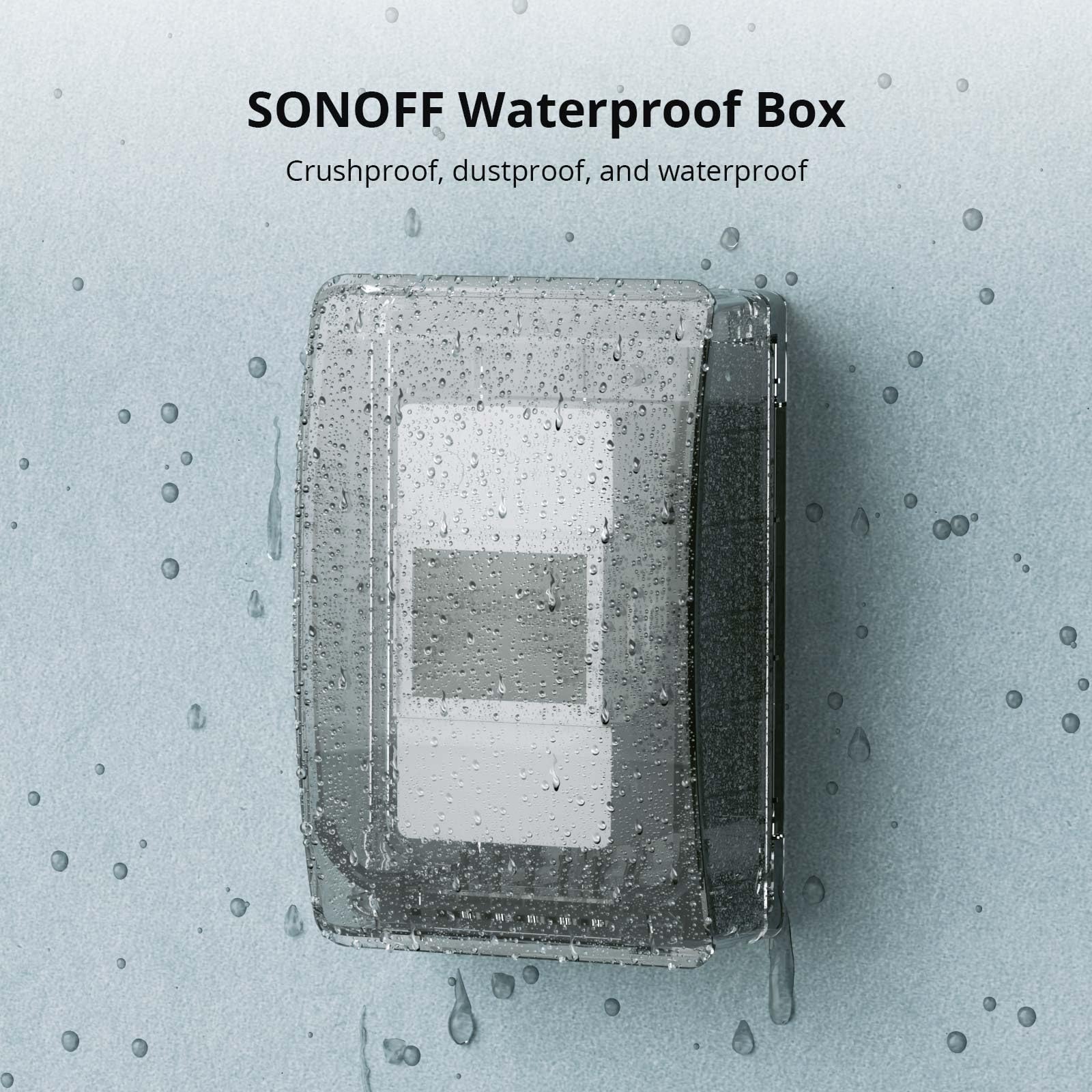 Boîtier étanche IP66 Transparent Pour Sonoff Switch – ABS ITEAD Studio – IM171017001
