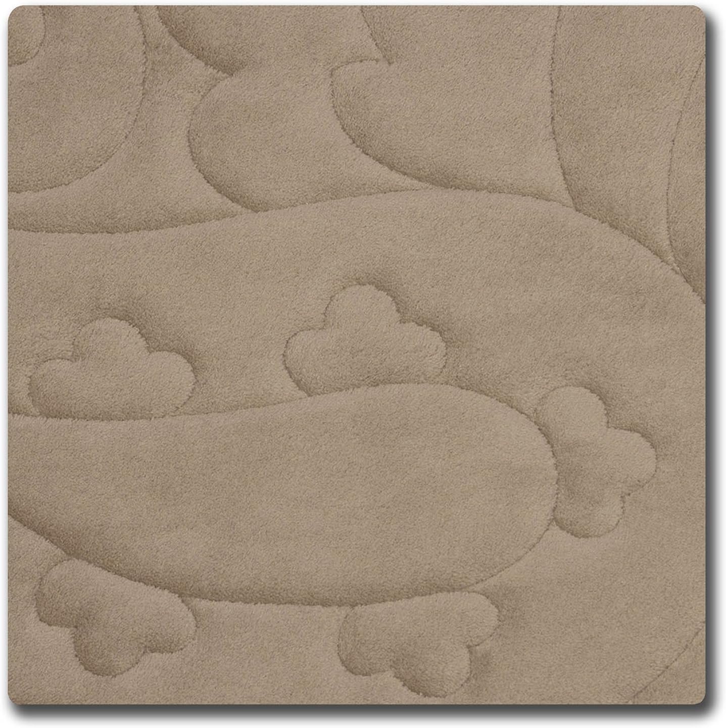 Pelton Micro Plush Memory Foam 2 Piece Bath Mat Set with BounceComfort, 17" x 24" / 20" x 32" - Two Pc Set, Linen