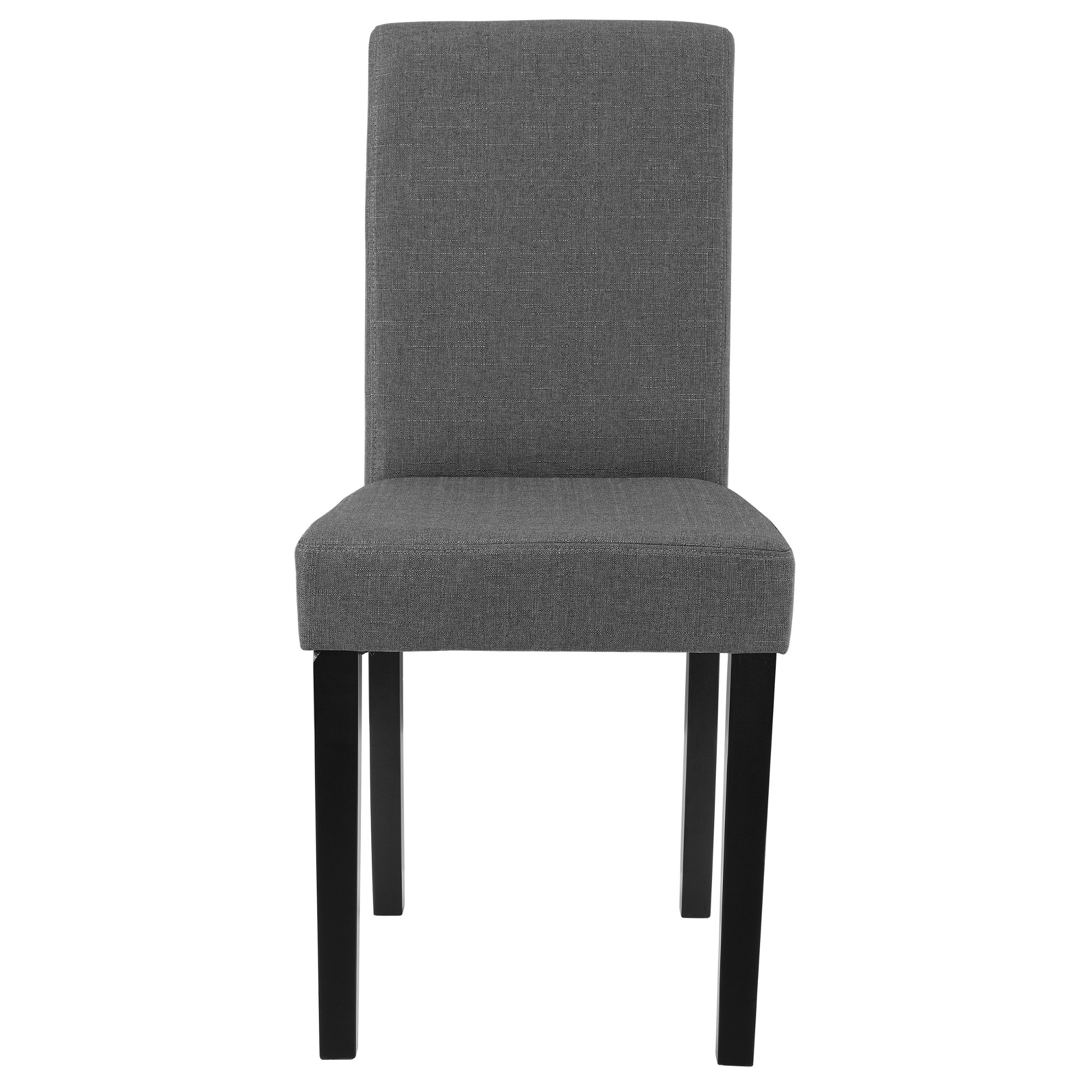 [en.casa] Conjunto de 6 Sillas de Comedor Hamburg Set de 6 Sillas de Cocina Elegantes y Acolchadas con Respaldo Alto Madera Tela 89 x 43 x 54 cm - Gris Oscuro