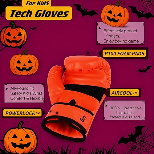Miniatura 2 de Guantes de boxeo mejorados para niños y niñas de 3 a 8 años, guantes de boxeo para entrenamiento de niños, guantes de boxeo para niños, para saco de