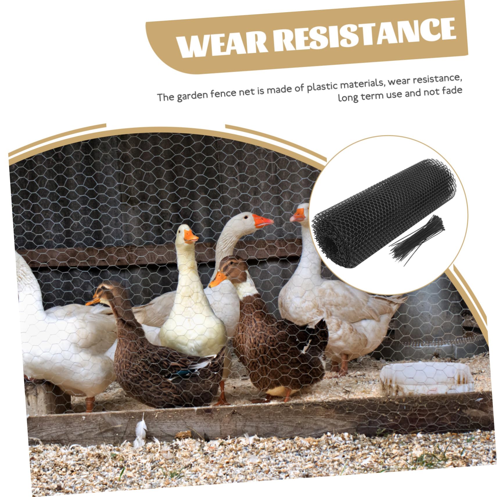 ifundom Recinzione in Rete Per Pollame Da Giardino Rete in Plastica Per Recinzioni Da Giardino Flessibile e Resistente Per Creare Forme Curve o Installazioni in Serie Proteggendo Erba Bord