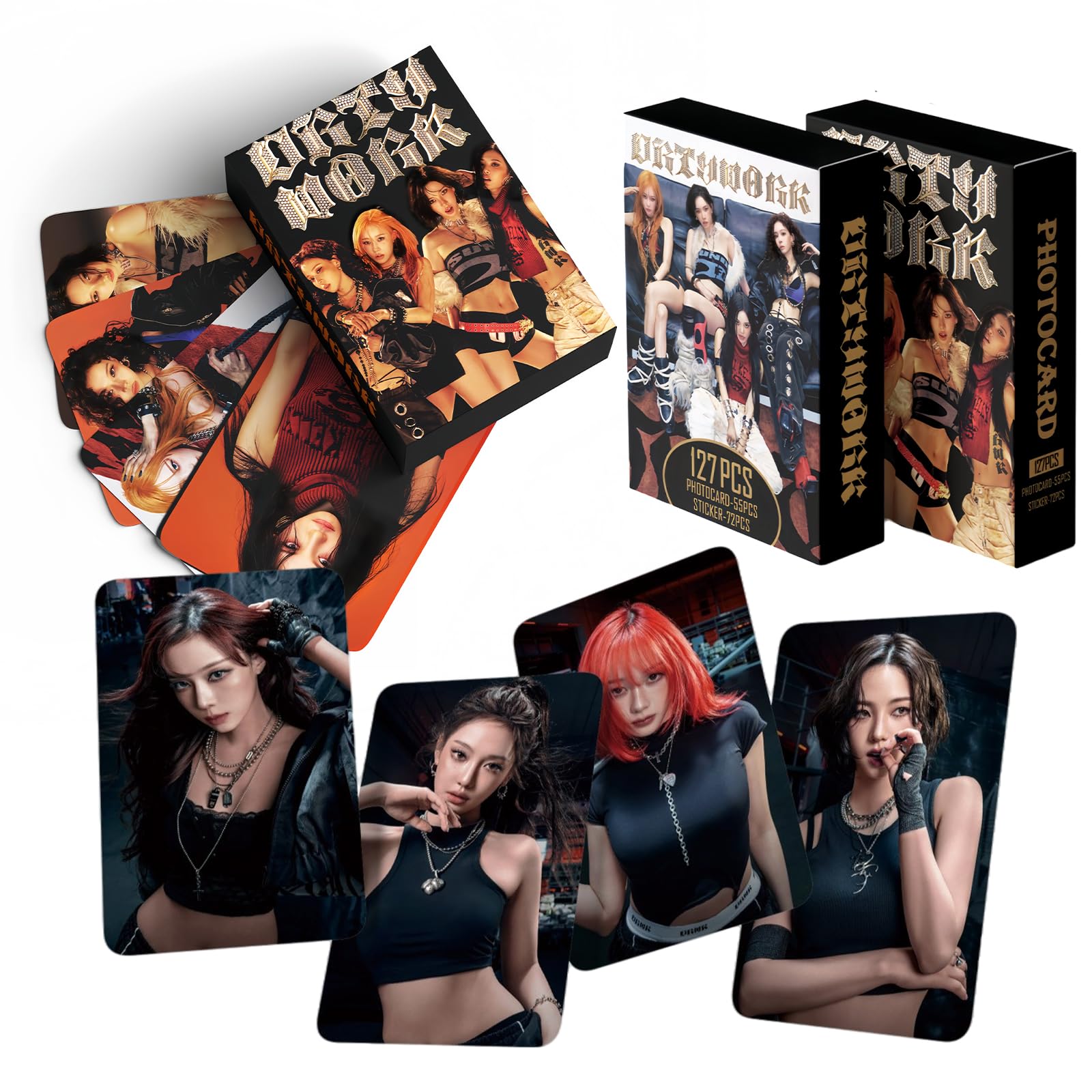 Aespa Photocards KPOP Aespa Dirty Work Album Photocards 55PCS KPOP