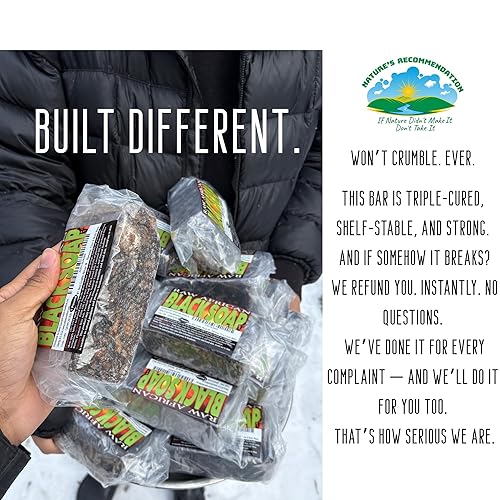 Miniatura 4 de Jabón negro africano de 16 onzas Jabón crudo y orgánico para acné, piel seca, erupciones, quemaduras, eliminación de cicatrices, limpieza de rostro