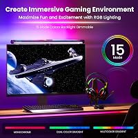 Lampă monitor LED Quntis 51 cm, RGB, USB, iluminare gaming, 15 culori 6