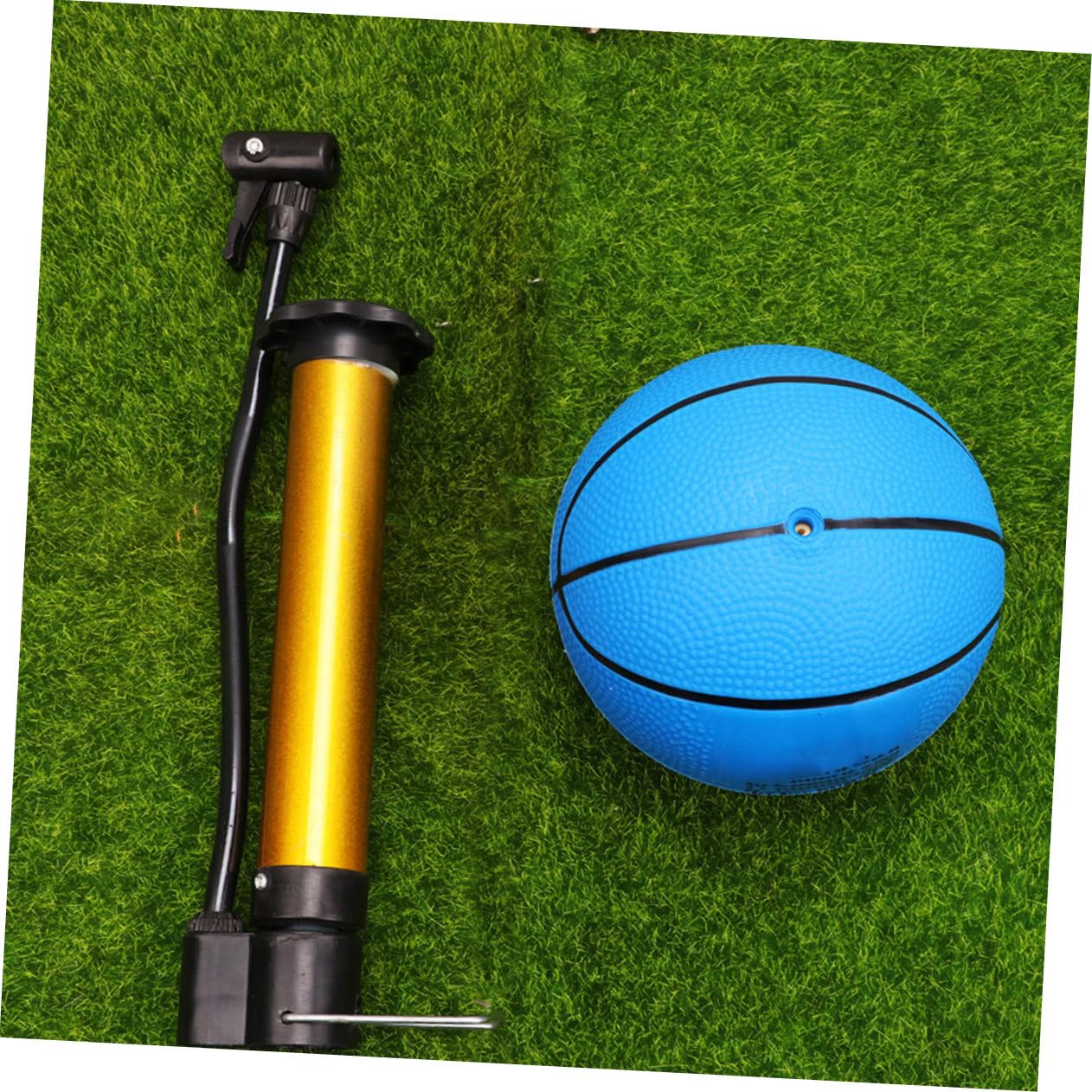 2sätze Tragbare Basketballpumpe Mit Fußpedal Und Handgriff Hochdruck-luftpumpe Für Sportbälle Fahrräder Und Aufblasbare Artikel Teiliges Mit Zubehör Für Schnelles Aufpumpen