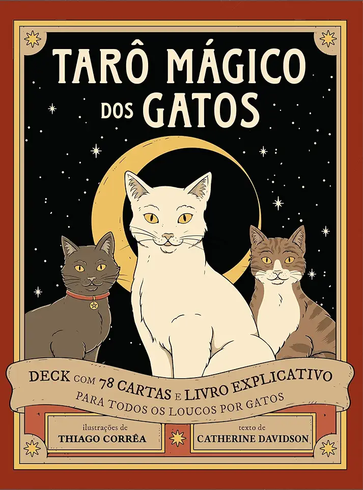 Tarô Mágico dos Gatos - Caixa com Livro + 78 Cartas