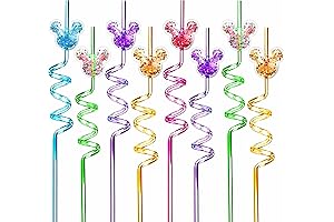24Pcs Reusable Kids Drinking Straws Set