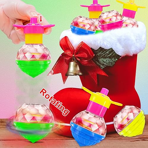 Miniatura 5 de Holiday Dealot Paquete de 16 camisetas giratorias iluminadas juguetes para la ansiedad recuerdos de fiesta para niños juguete ovni alivio del estrés