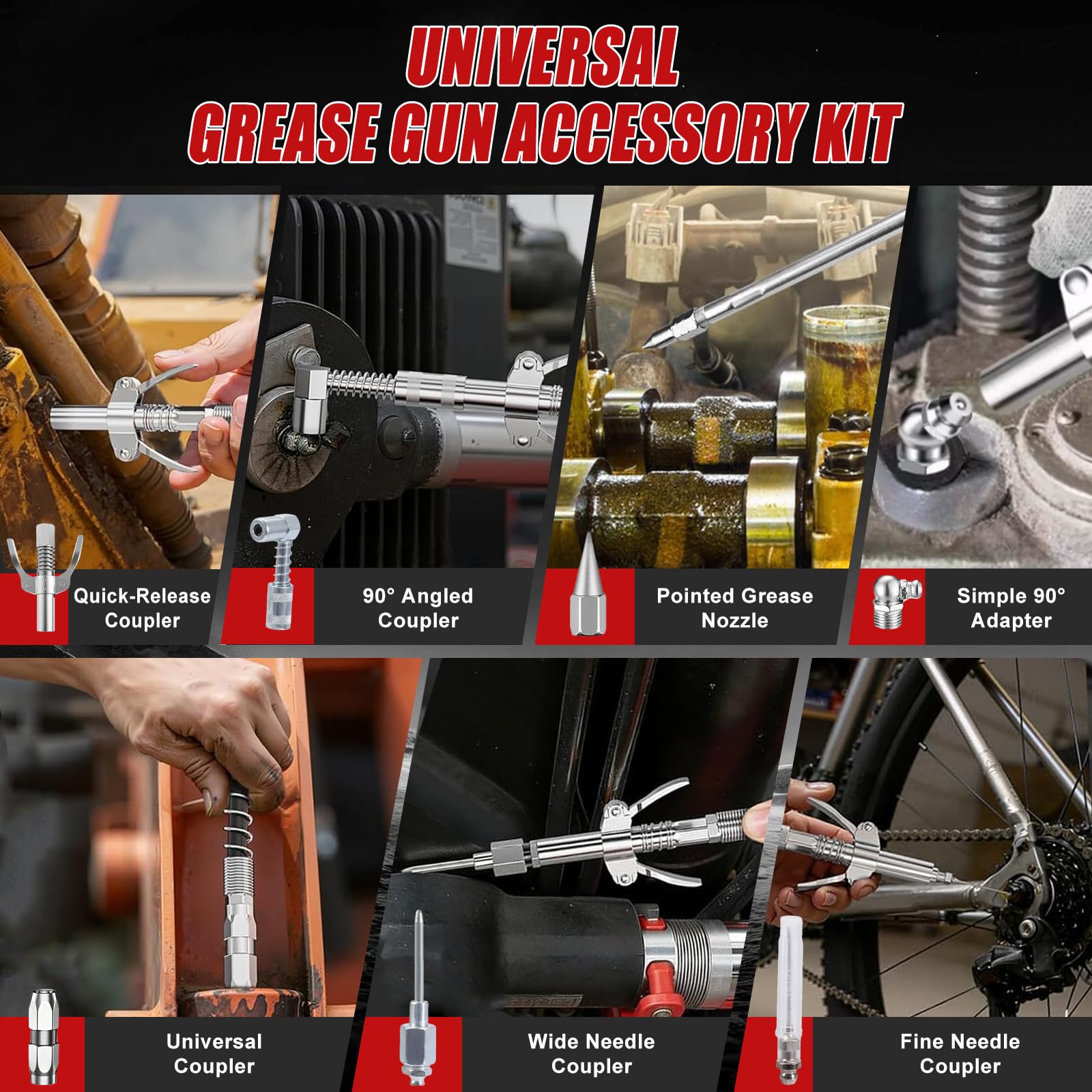Pistola engrasadora eléctrica para batería Milwaukee M18, 12000 PSI 170 g/min, 18 V, motor sin escobillas, luz LED, regulación de velocidad de 3 niveles para máquinas pesadas (sin batería y cargador)