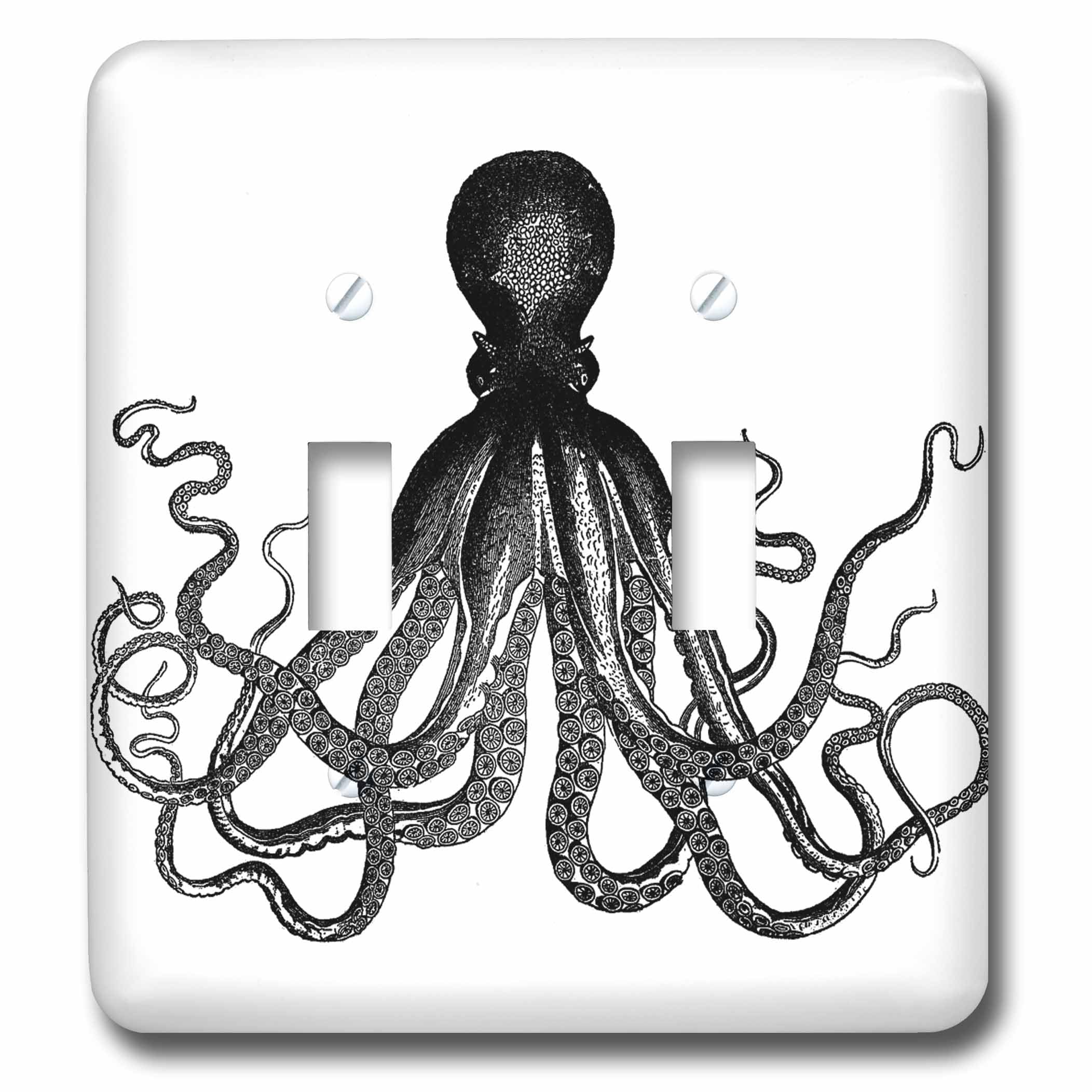 Octopus double interrupteur à bascule pour remplacer une plaque murale blanche classique
