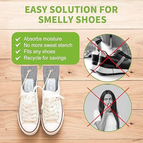 Miniatura 3 de CLEVAST Paquete de 6 bolsas purificadoras de aire de carbón de bambú (6 x 2.12 oz), absorbente de olores natural activado para el hogar, desodorante