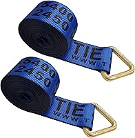 Vista 31 de Mega Cargo Control Correa de cabrestante negra de 3 pulgadas x 30 pies con anillo Delta, para transporte, construcción, madera, 1 paquete