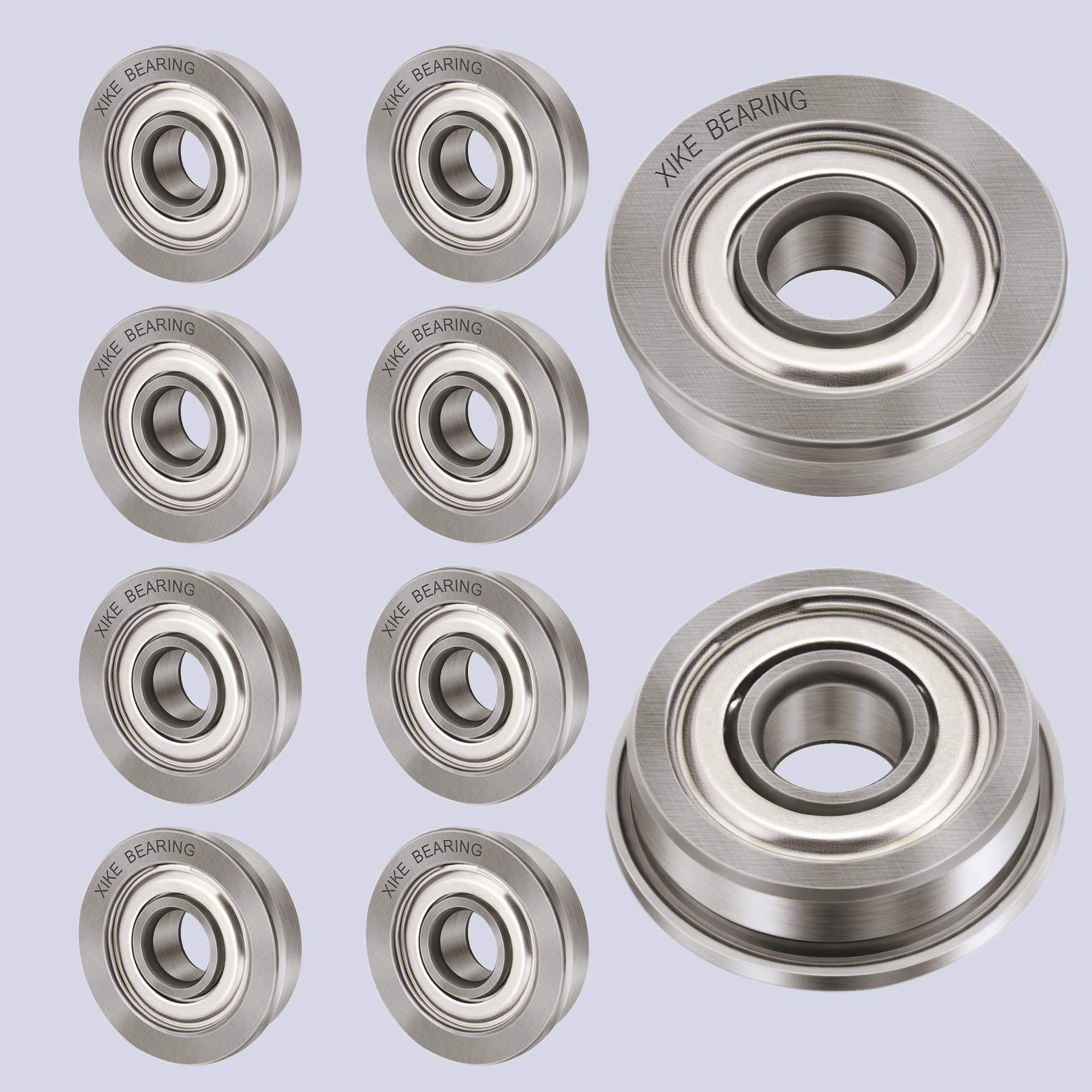 FR2-5ZZ フランジベアリング 3.175x7.938x3.571 Mm ABEC-7 (2個) インチ フランジ付き FR2-5ZZフランジベアリング 3.175x7.938x3.571 Mm(10個)インチフランジ付きFR2-5 Z ZZボールベア