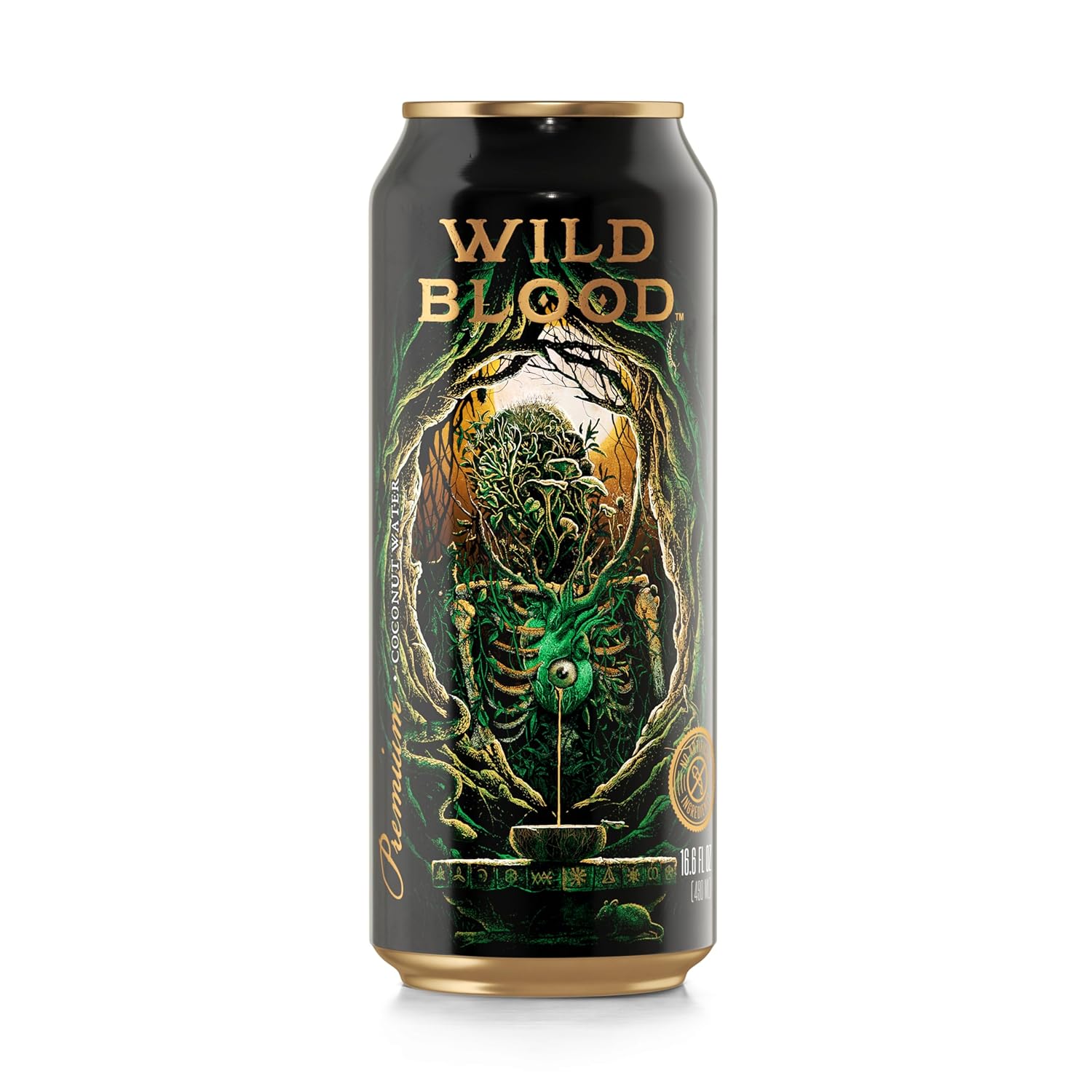 Wild Blood: Premium Coconut Water - Natural Electrolyte and Energy Drink | 16.6 fl oz (Pack of 12)