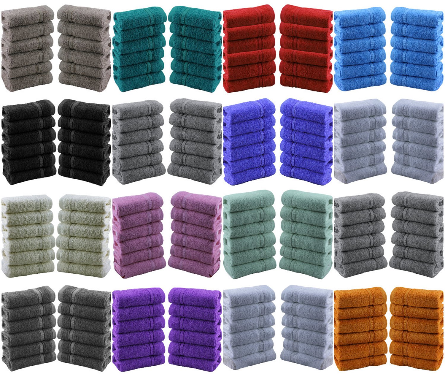 Set Di 12 Asciugamani, Asciugamani Per Le Mani In Tessuto