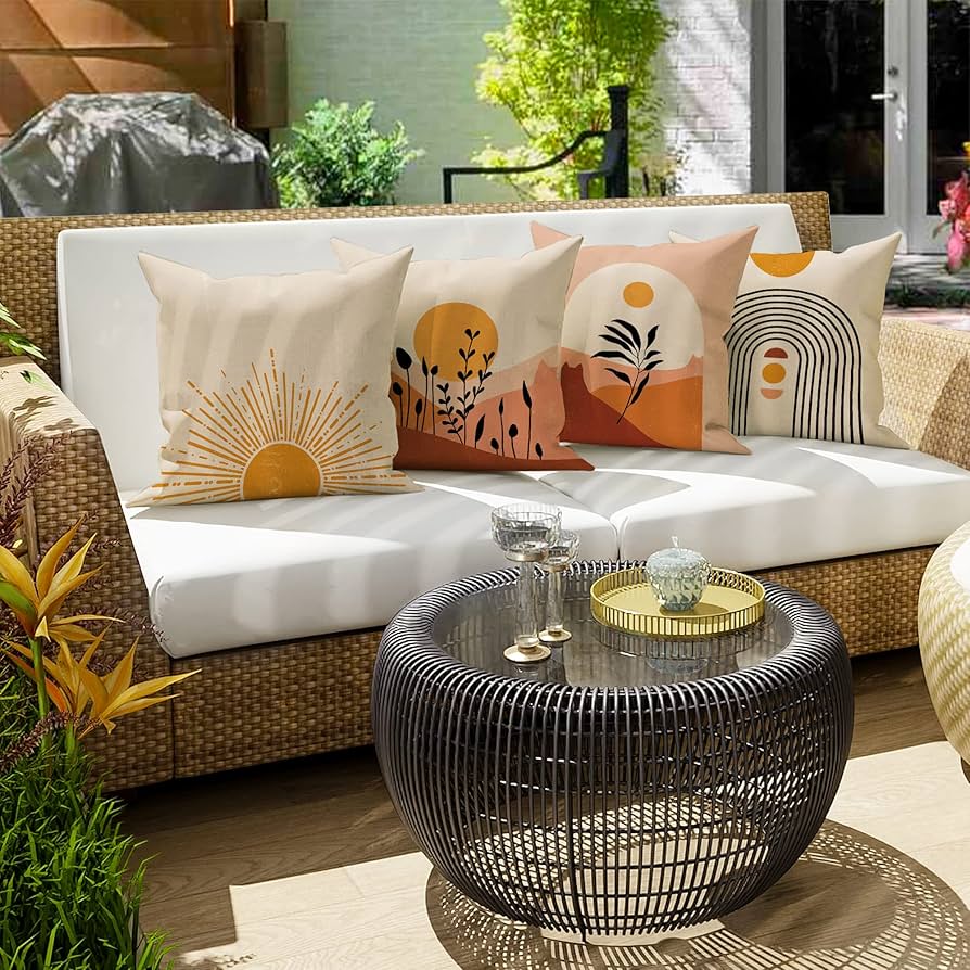 韓国インテリア　クッションカバー　Jean Jullien ミッドセンチュリー 韓国インテリア クッションカバー Jean Jullien ミッド