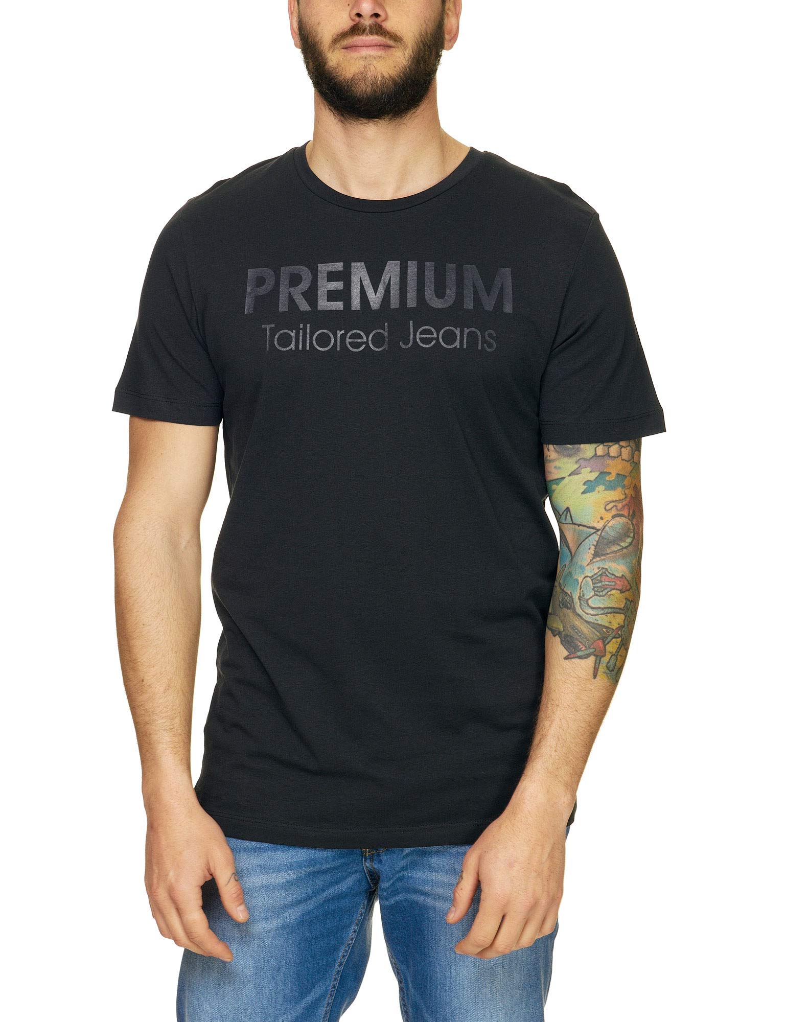 Jack & Jones Jprlogo Bla. Tee SS Crew Neck Camiseta Para Hombre