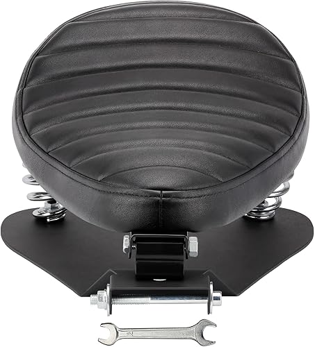 Asiento de motocicleta Bobber Solo Seat con base de resorte, kit de soporte de montaje de repuesto para Harley Davidson Sportster XL 883 1200 (rayas