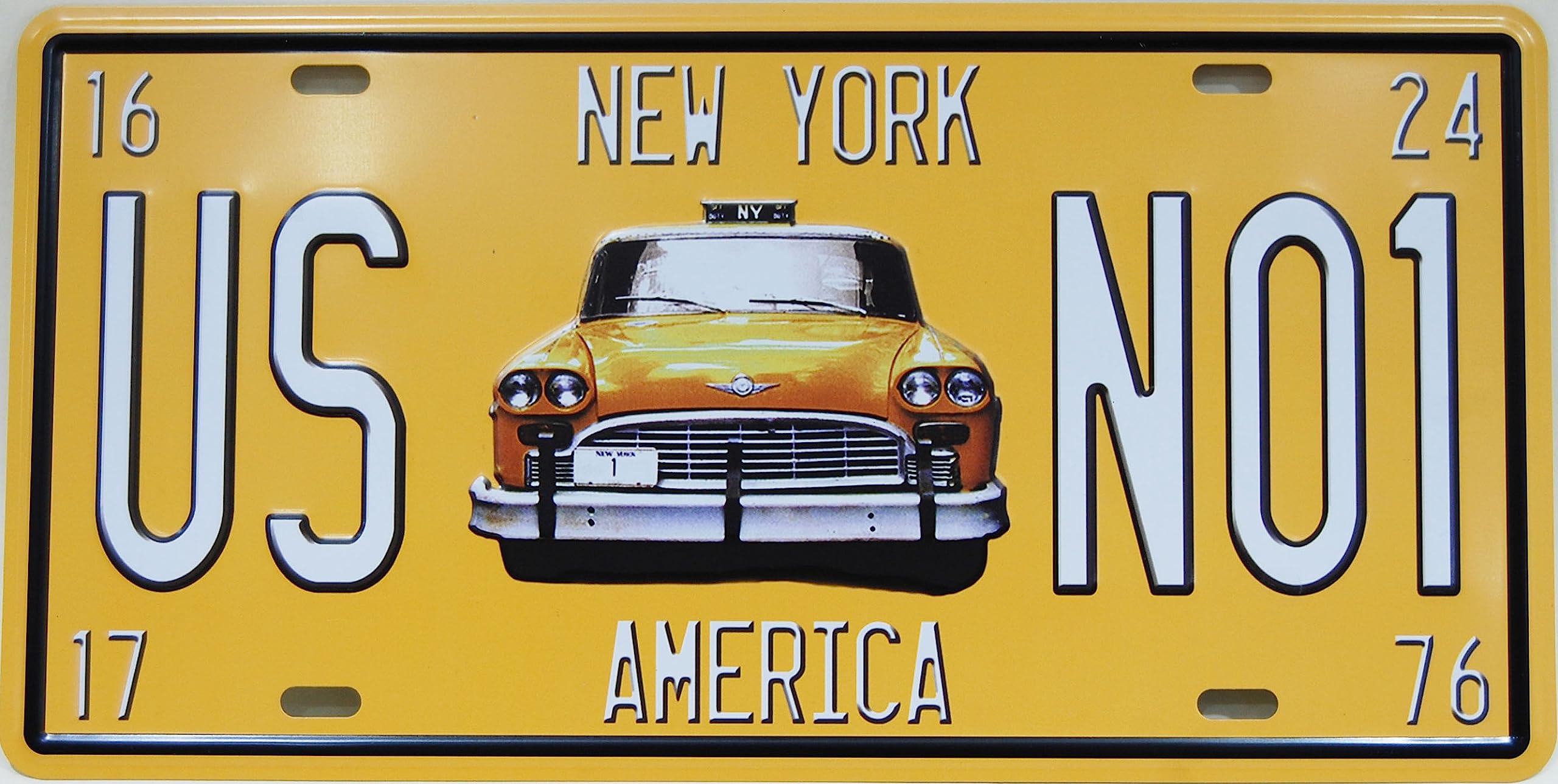 デザイン看板A4】ニューヨーク タクシー☆ポスター絵ブリキ看板