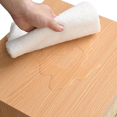 Miniatura 8 de Yechen Juego de 2 mesitas de noche de ratán, mesa de noche bohemia con 2 cajones decorados de ratán natural, mesita de noche pequeña de granja para