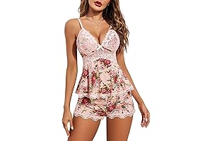 Sexy Womens Sweetness Lingerie Lace Cami Pajama Sets