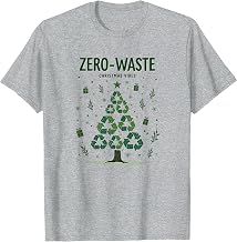 Zero-Waste Christmas Vibes Green Holiday Design T-Shirt