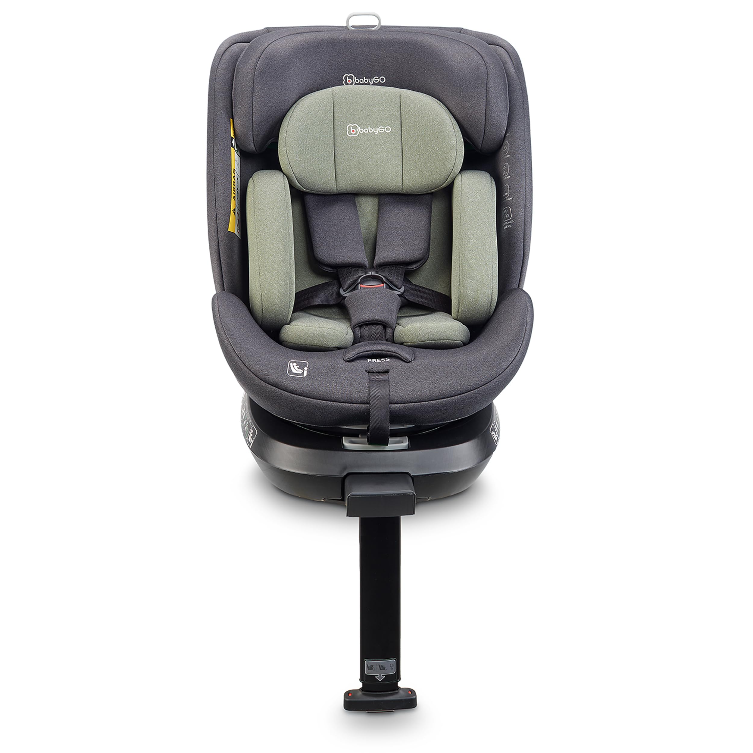 babyGO Move 360 Siège auto selon la nouvelle norme I-Size - Siège auto/siège de voiture pour enfants (40-150 cm) Vert