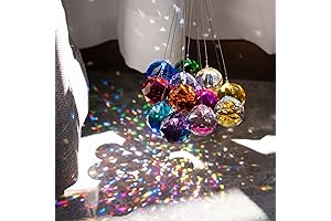Crystalsuncatcher: 30mm Vintage Feng Shui Multi-Color Hanging Pendant Suncatcher Prism, 12PCS